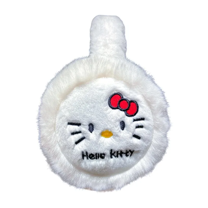 Japanse Sanrio Kawaii Kuromi Winter Warme Oorbellen Cartoon Hello Kitty Melodie Oorwarmte Doordachte Kinderfestivalcadeau