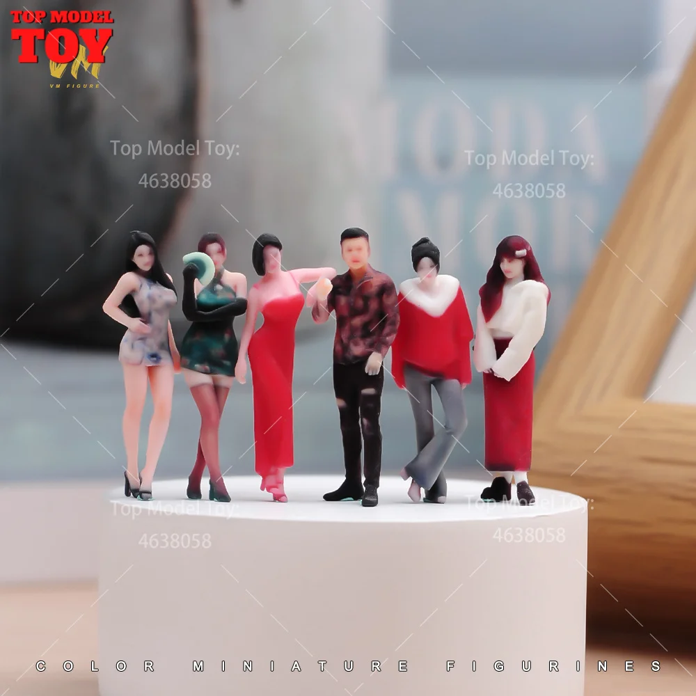 1/64 1/43 1/24 1/18 Scale Fashion Beauty Gentleman 3D Print Female Male Scene Props Figures Model For Cars Vehicles Toys
