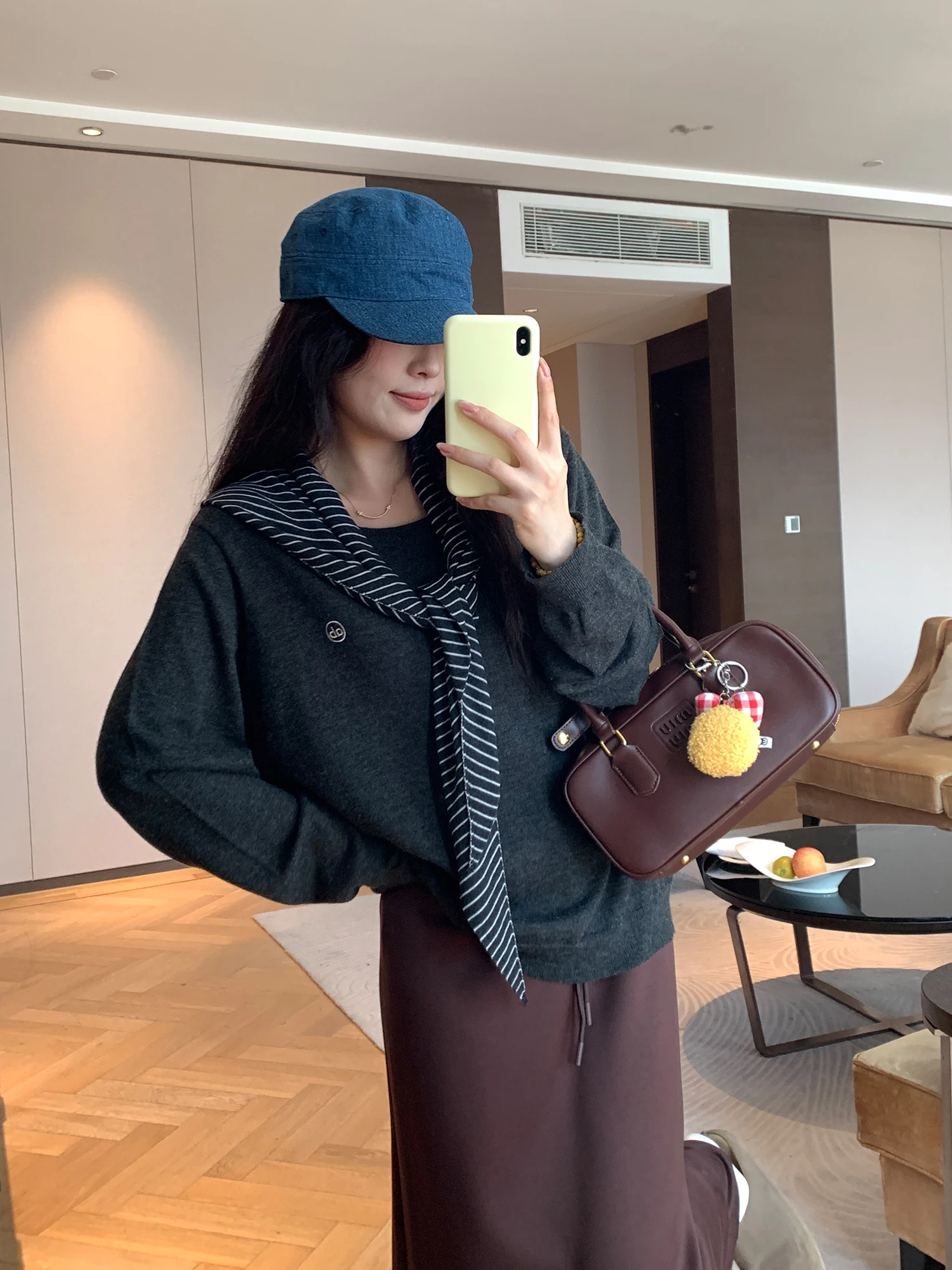 

NAZ Large Size Autumn Skin-friendly Wool Korean Sle round Ne Versatile Knitted Top And oulder Wrap Ele Set for Women