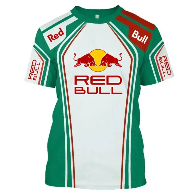 2025 高品質半袖 Tシャツトップ Y2k メンズレーシングスーツエクストリームアウトドアスポーツ Tシャツ高級ブランドレッドブルチームスーツ