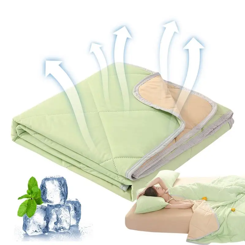 Travel Cooling Blanket 3 Layers Summer Cool Quilt Air Conditioner Quilt Light And Thin Breathable Skin-friendly