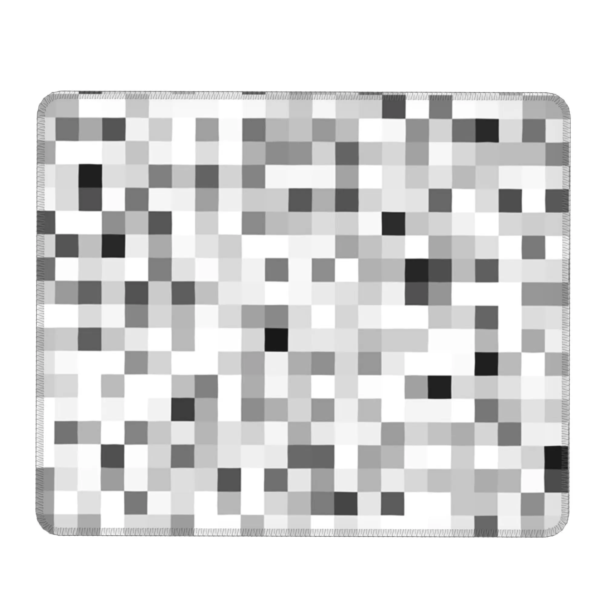 Block Art Grey And White Camouflage Mouse Pad Computer Keyboard Mouse Mat Gaming Laptop Desk Mat Office Accessories Table Mats