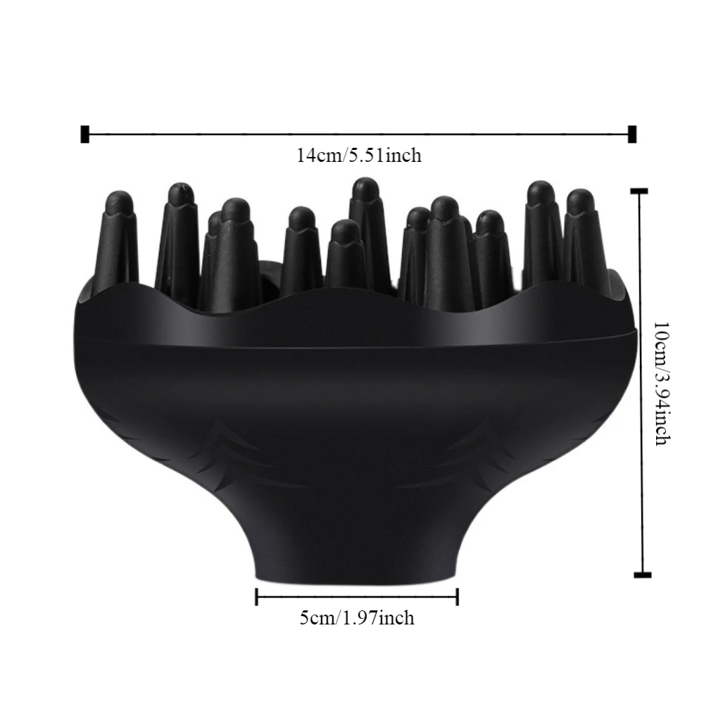 Lightweight Hairdryer Difusor Cover, adequado para dispersão e secagem, cabelo secador, resistente à temperatura, 4-5cm de diâmetro