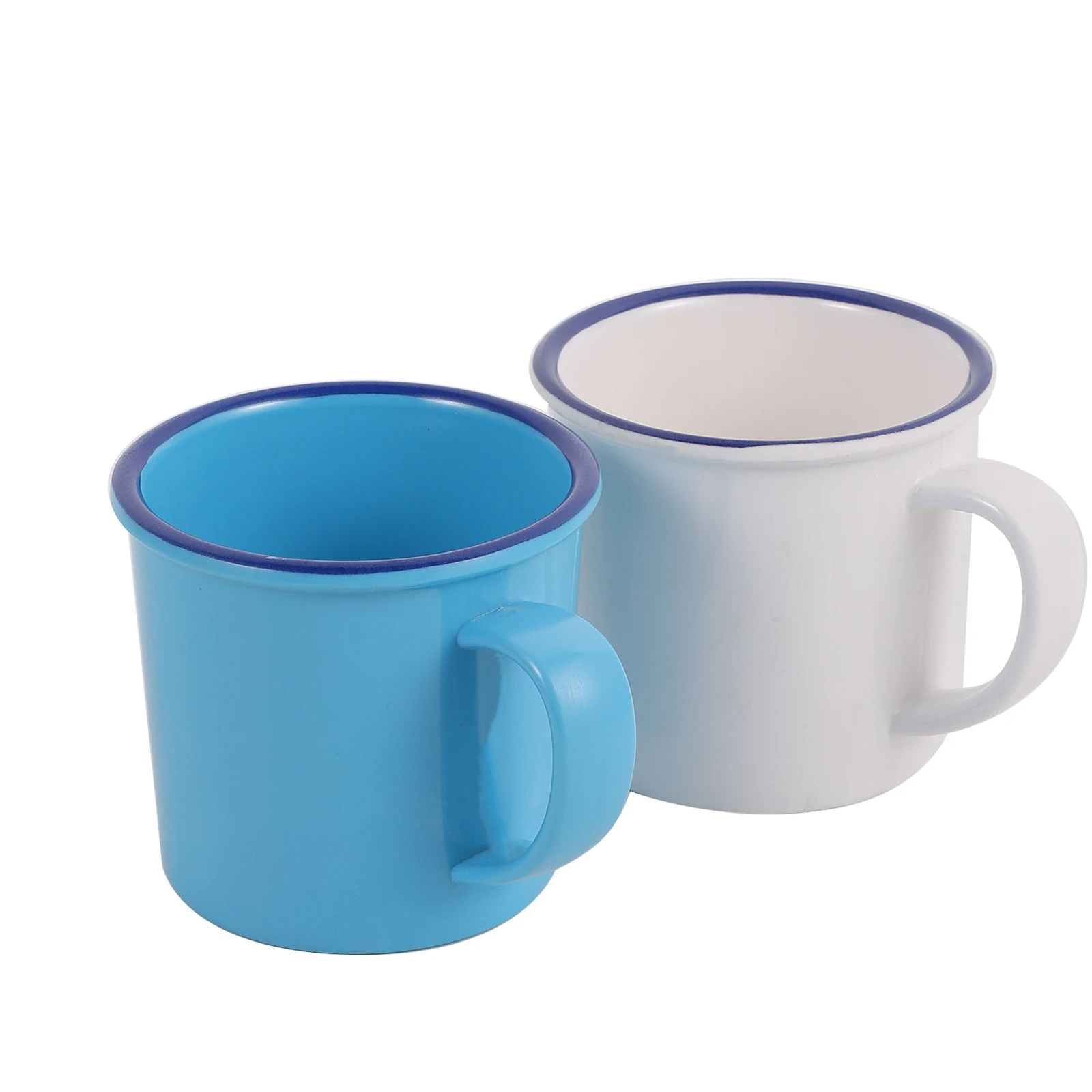 

Retro Tea Jar Mugs Imitation Enamel Cup Melamine Wide Mouth Strainer Lid Heat Insulated Comfortable Handle