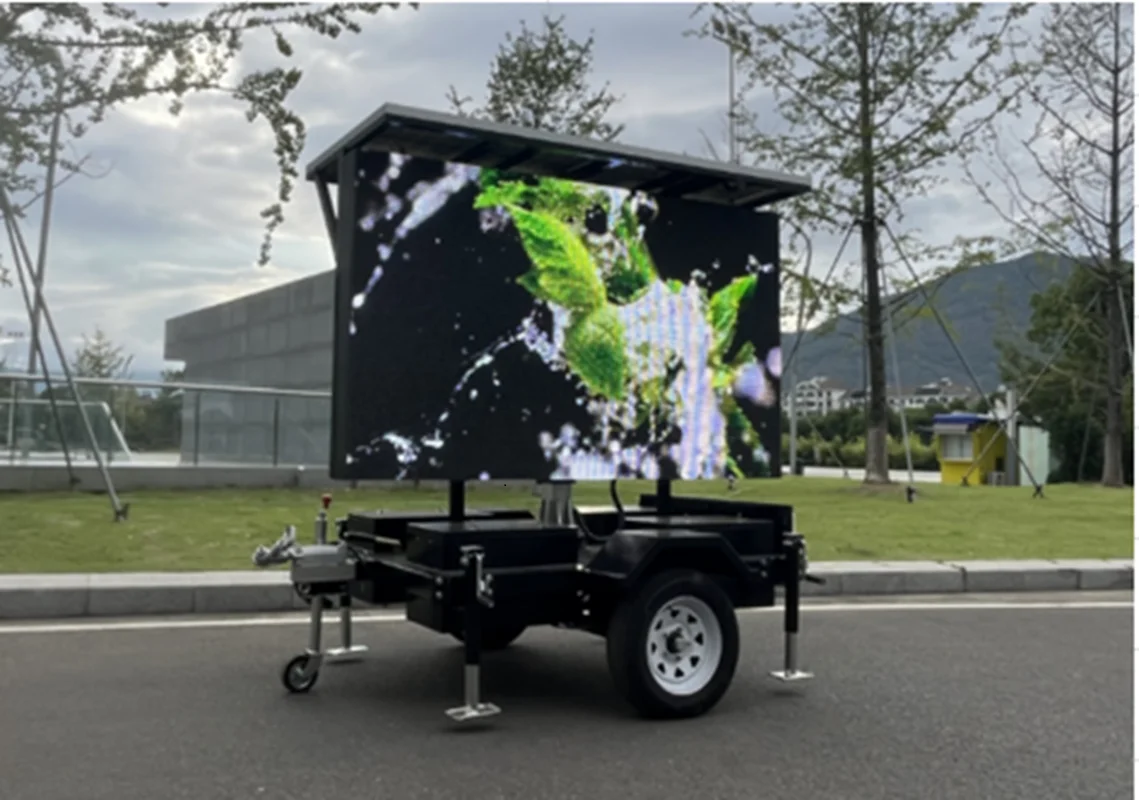 Outdoor mobile LED advertising vehicle, in car LED display screen, trailer LED screen, stage truck LED video wall