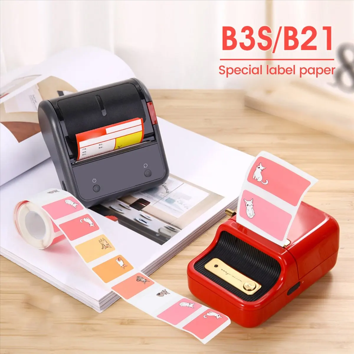 A85P For B21/B3S Printer Thermal Labels 40X20mm 320 Paper Self-Adhesive Therml Labels Paper for B21/B3S Label Maker,C