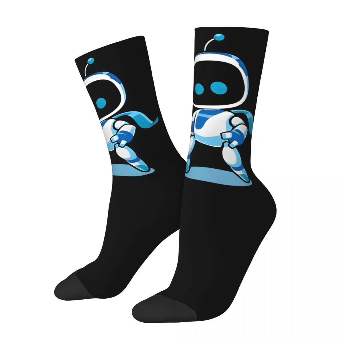 Winter Warm Harajuku Unisex ASTRO BOT Video Game Socks Sweat Absorbing Basketball Socks