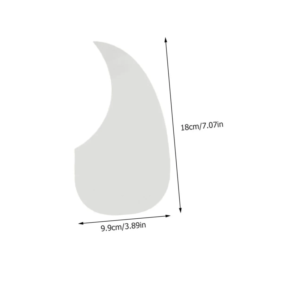 Miwayer Acoustic Guitar Pickguard Scratch Plate Self Adhesive Sticker/Water Drop Shape/for Right Handed Acoustic Guitur Parts