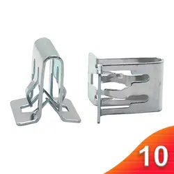 10pcs Metal Retainer Clip Universal Car Dashboards DVD CD Panel Interior Trim Plate Fixed Clip Buckle Auto Fasteners