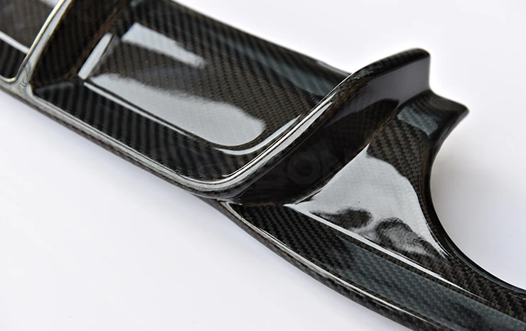 

ABS Carbon Look Rear Diffuser Bumper Lip Spoiler For BMW 3 Series F30 M Sport Sedan 2012-2017 Gloss Black Rear Lip Matte Back