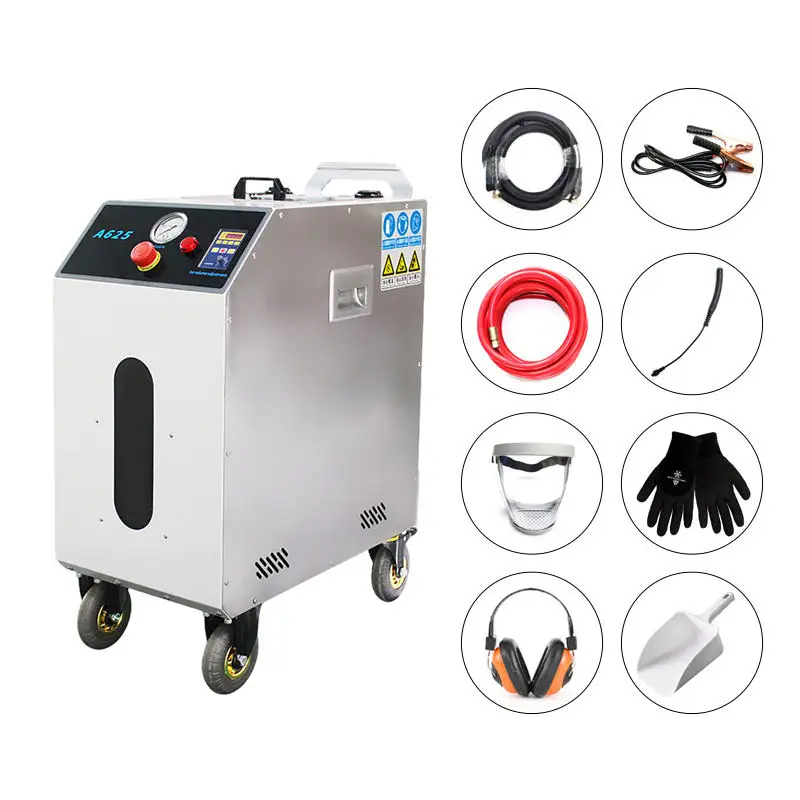 High-Power Electric Dry Ice Cleaning Machine Brushless Inverter Motor 15KG Capacity for Car Engine High Pressure Cleaner New