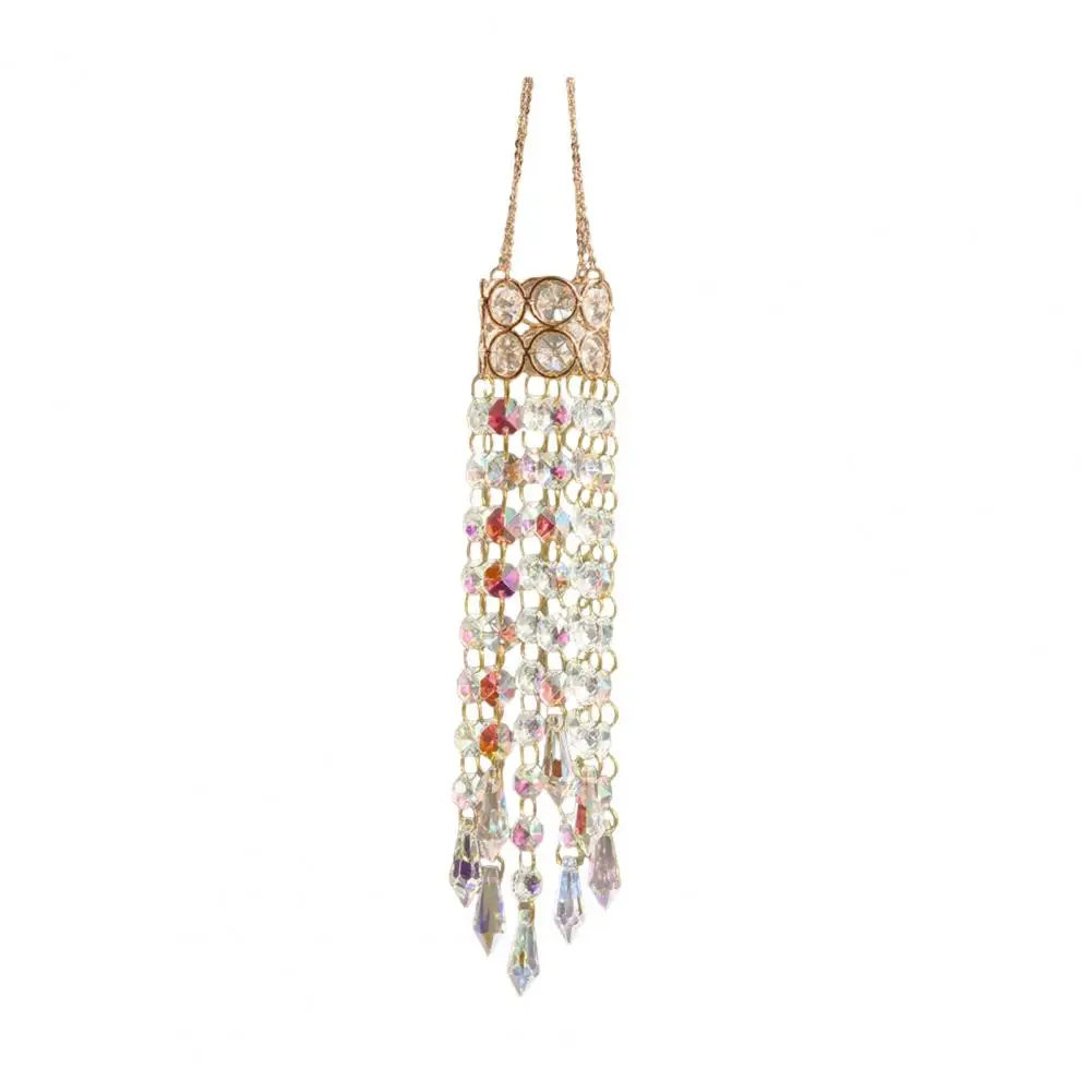 Durable Chime Faux Wind Chime Outdoor Decor Window Hanging Sun Catcher Prism Rainbow Maker Pendant for Garden Patio Porch Sun