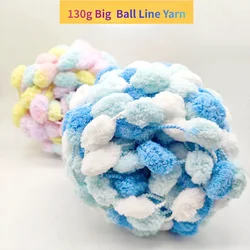 130g Big Ball Linea di lana grossolana Filato intrecciato Perla Linea di cuscino intrecciata a mano Il materiale preferito è confortevole, morbido e dai colori vivaci