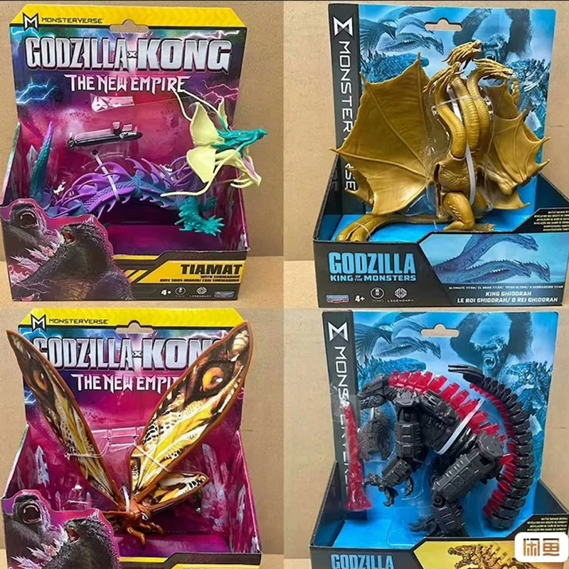 Original Godzila X Kong New Empire Anime Figure Tiamat Mothra Action Figure 2024 New Children Toys Birthday Gift