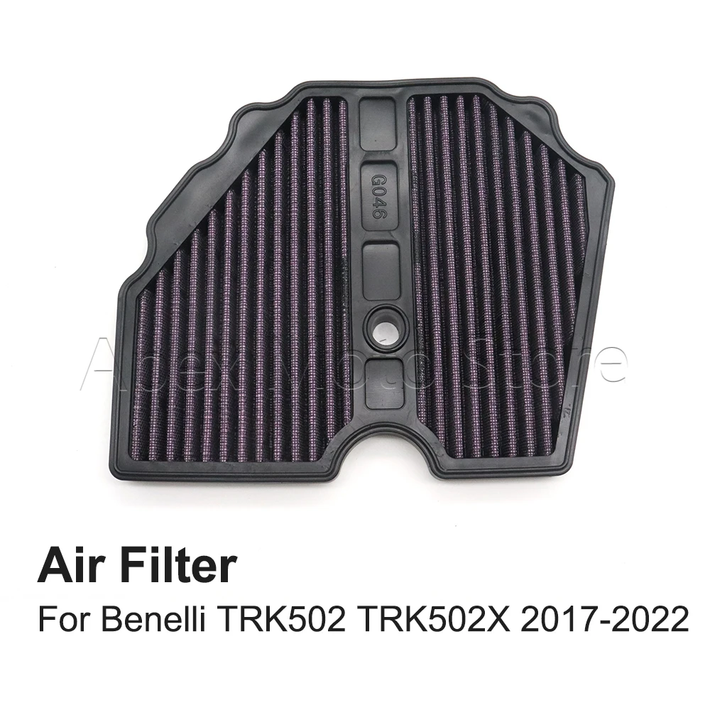 

Motorcycle High Flow Air Filter Intake Cleaner For Benelli TRK 502 502X TRK502 TRK502X 2017-2022 Good Horse 500 BJ500