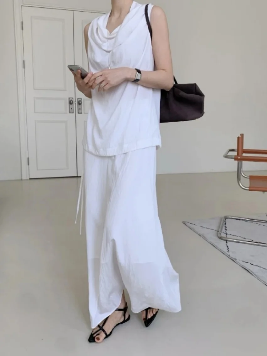 Alien Kitty Summer Women's 2 Piece Sets Sleeveless Vest Office Lady Slim Elegant New 2026 Casual Daily Outfit Maxi Skirts