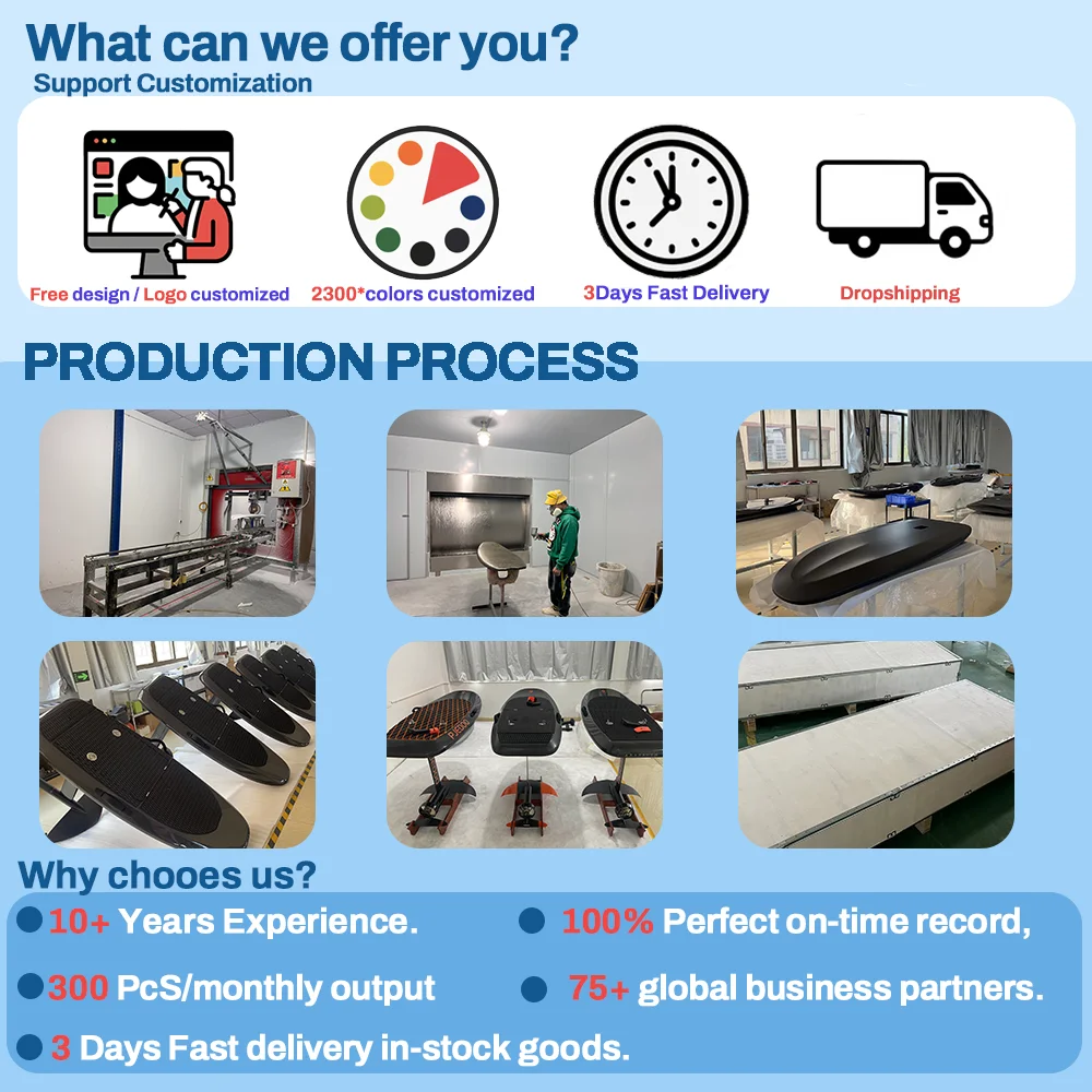 Unisex Electric Fishing Surfboard Sea Kart for Ocean Waters Wholesale 72V Battery Voltage