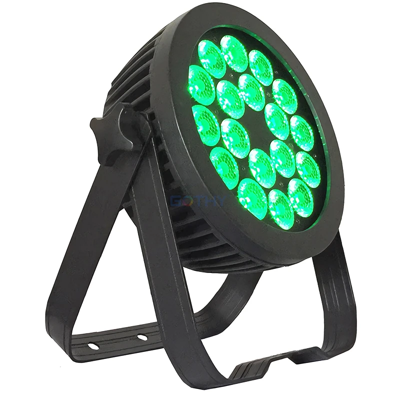 BOTAI RGBWA UV 6in1 Flat Par Lights Led 18 x 15w RGBW Slim Par can light Powercon 3pin 5pin XLR dmx 512 aluminum