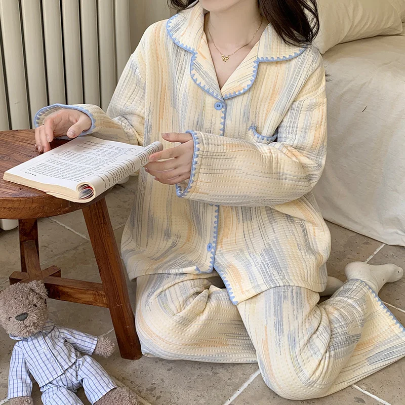 

Комплекты пижам с сердечками для женщин: бархатные, с вышивкой, праздничные, роскошные, теплые, мягкие, эластичные, на молнии и пуговицах, осенне-зимний комплект для сна