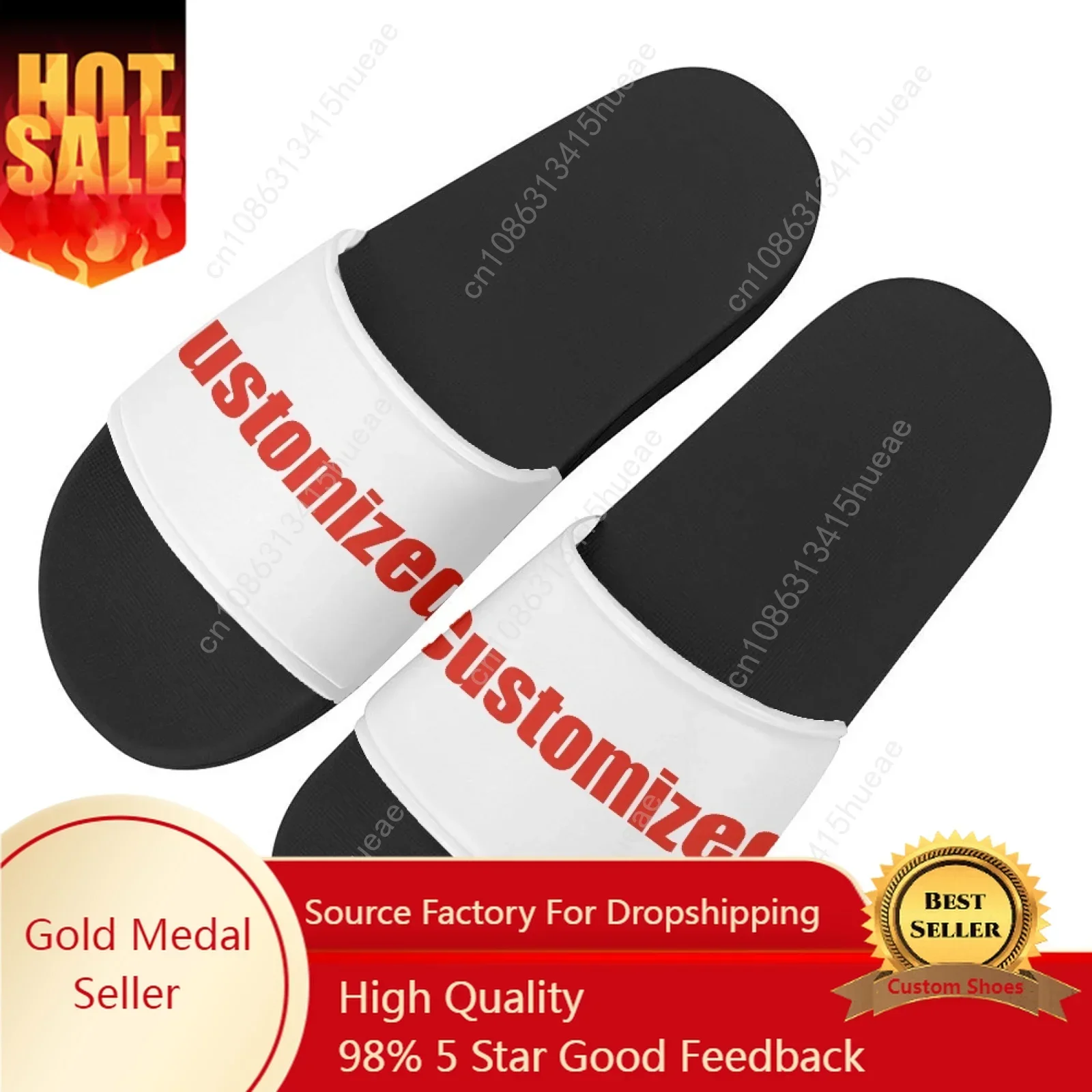 

Custom Slippers Home Customized Water Shoes Men Women Teenagers Comfortable Bathroom Beach Pool Sandals That Can Be Worn Outside