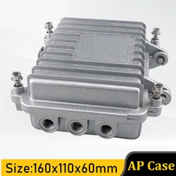 Outdoor AP Wireless Bridge Metal Amplifier Waterproof Box Die-casting Aluminum Shell for Base Station Equipment Size 160*110*60m