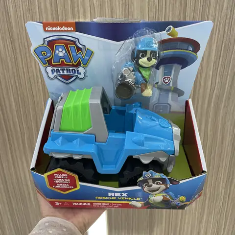 Äkta Paw Patrol Dino Rescue Rex Ryder Everest räddningsfordon med samlarfigur Patrulla Canina barnleksak present 10 best sales Transformers Toys Original - №8