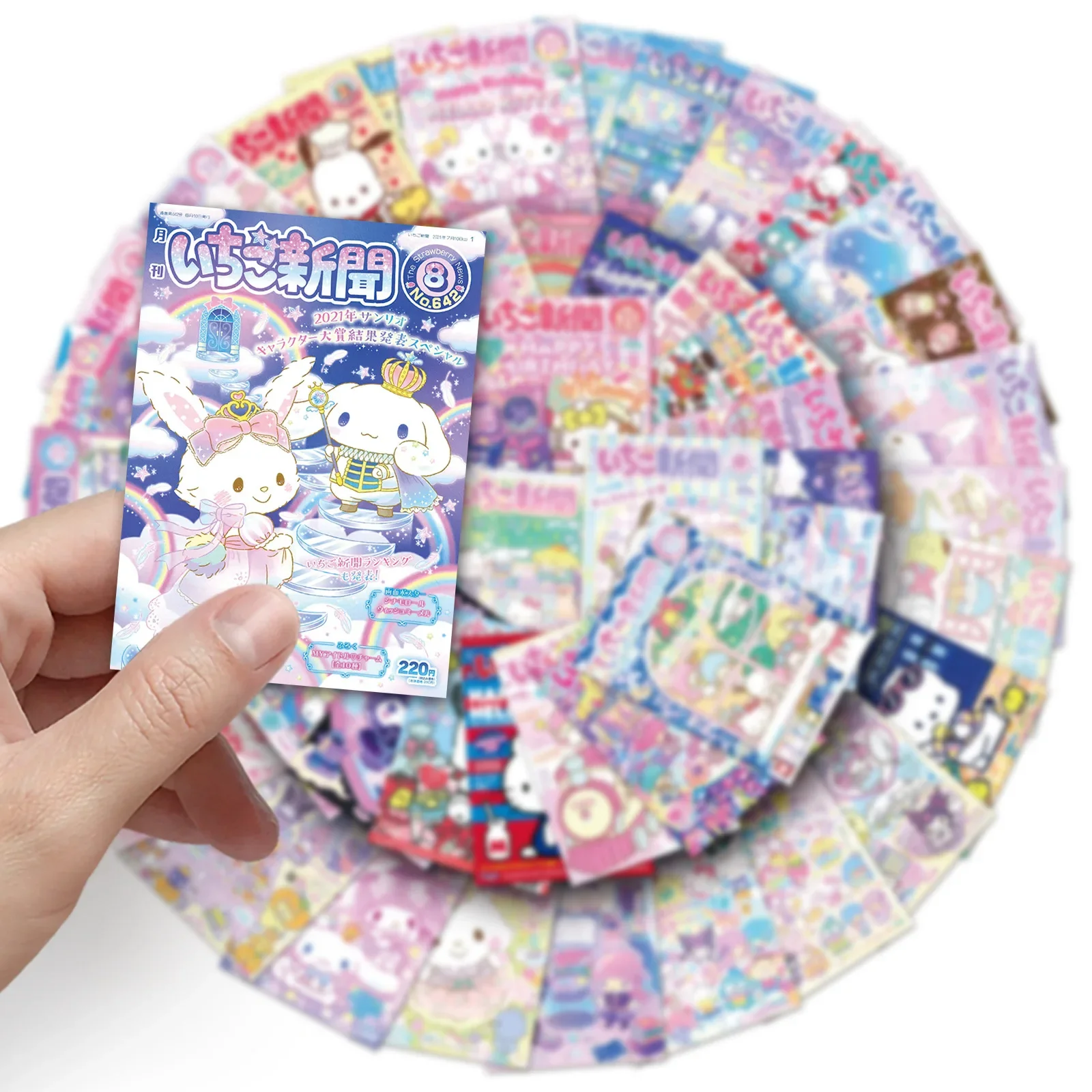 

Sanrio Poster Graffiti Stickers 51PCS Small Card Cartoon Cute for Kids Girls DIY Laptop Phone Diary Creative Adhesive Stickers