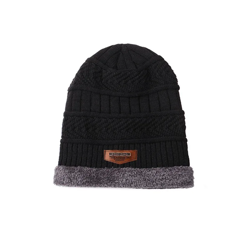 Winter Thickened Knitted Hat For Men, Velvet Warm Neck, Integrated Hat, Thickened Woolen Hat, Windproof And Cold-Resistant Women