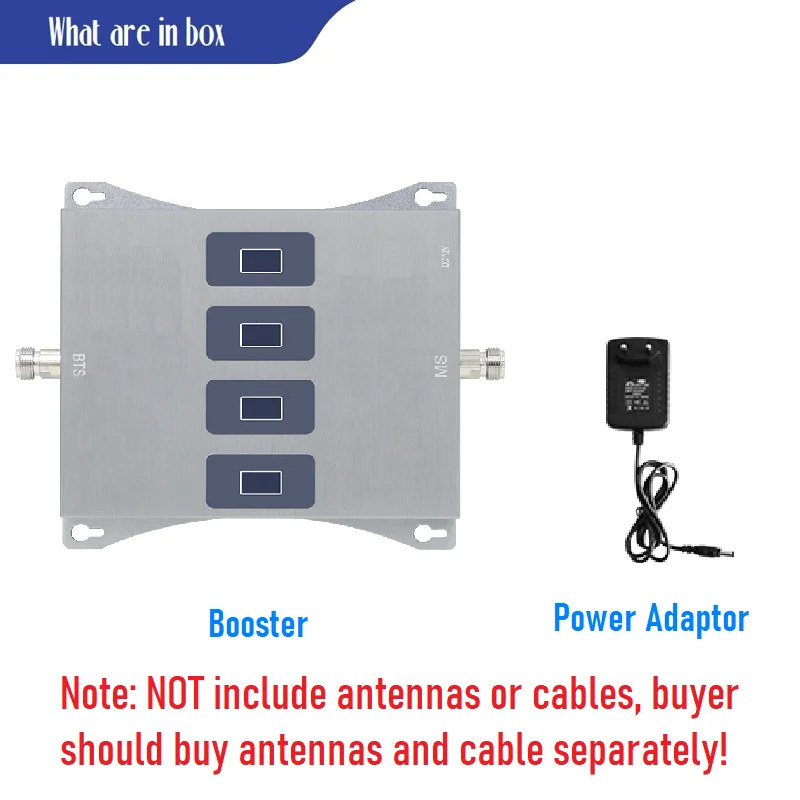 4-Band 4G Celullar Cell Phone Signal Amplifier Repeater 5G Signal Booster 4G Booster with B66 B28 B25 B20 B8 B7 B5 B4 B3 B2 B1