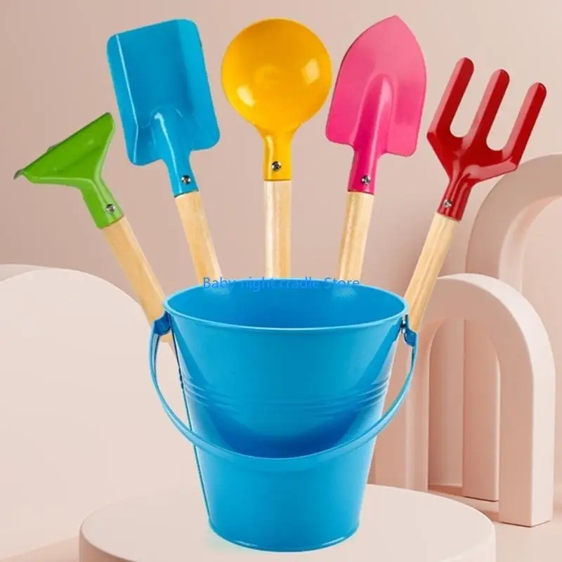 J2FF Kids Sand Castle Toy Beach Sandset Schaufel Sandgarten Pflanze Schaufel Spielzeug pflanzen