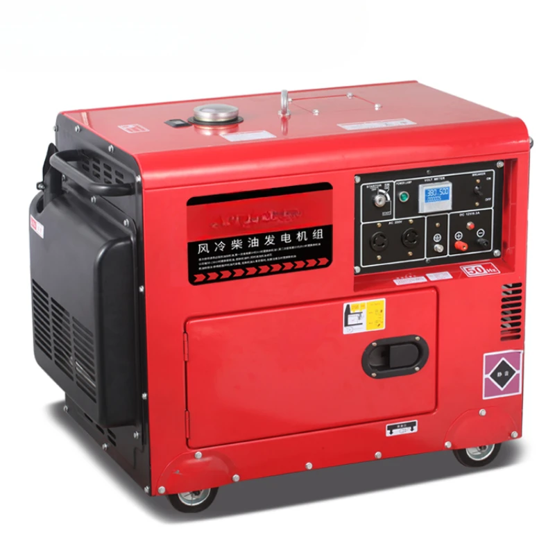 

Diesel generator set 220V household 380 volts small gasoline 5 kW 8/10/15 kw single three-phase silent