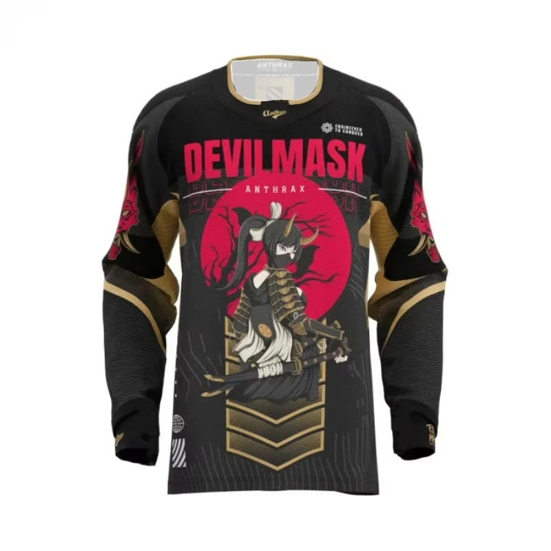 الوافدين الجدد الرجال موتوكروس جيرسي الدراجات قميص ملابس الجبلية Mx دراجة نارية جبل الألوان الإنحدار جيرسي دراجة تي شيرت #1