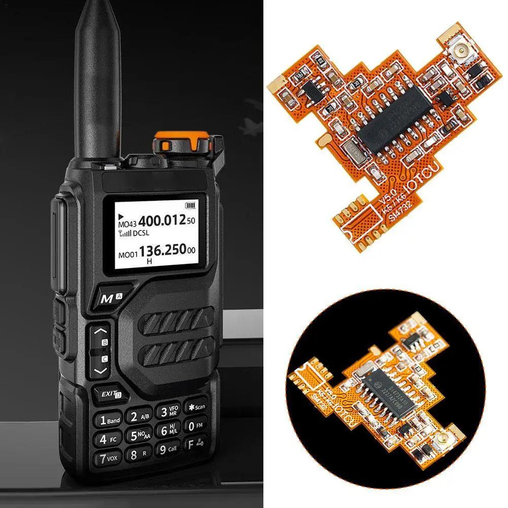 For Quansheng UV K5/K6 Dual Filter Receiver Module With S14732 Soft Board FPC Walkie-talkie Modification Board