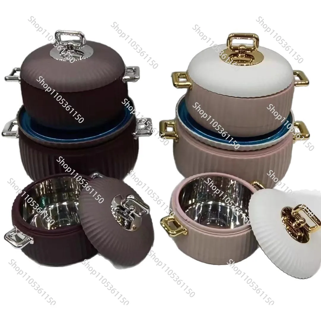 1L-2L-3.5L foreign trade hot-selling factory price new thermal insulation lunch box 3PCS Food Warmer thermalinsulation tableware