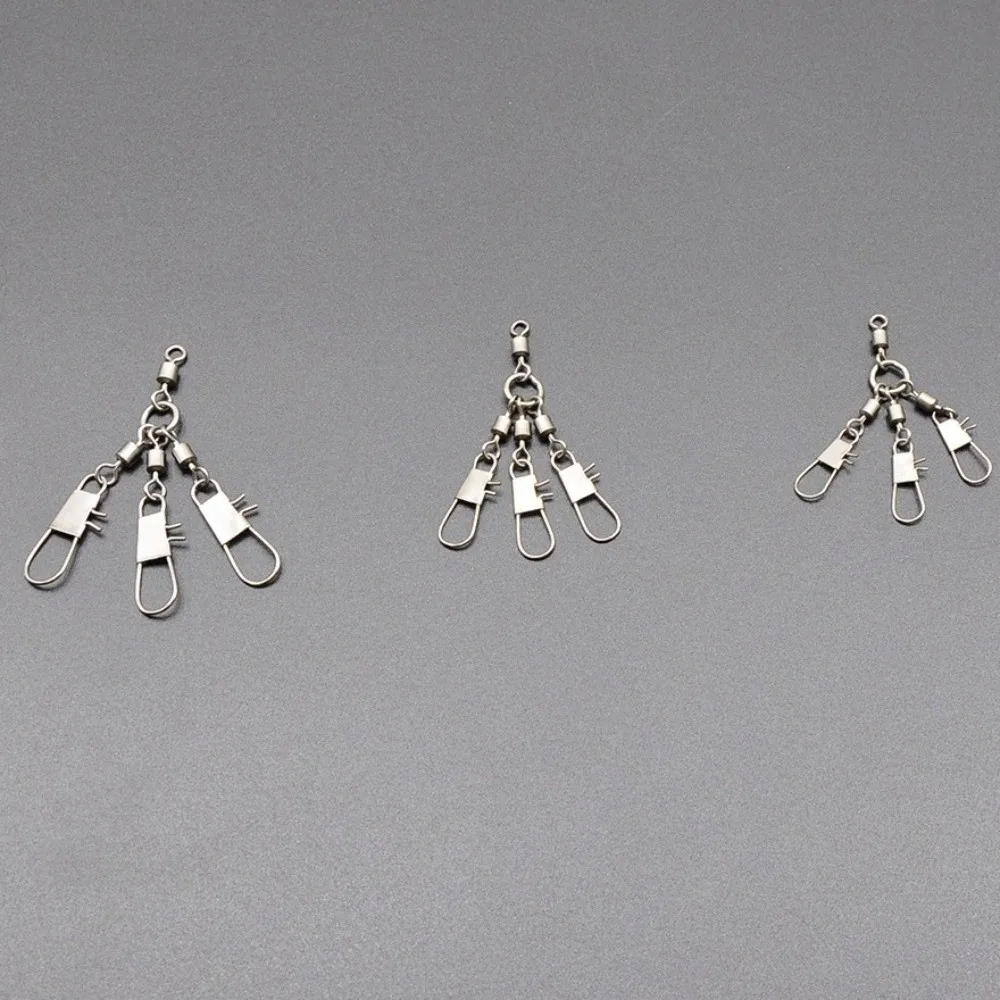10pcs 10 Pieces Swivel Snap Connector Stainless Steel Heavy Duty Rolling Swivel Snap With Hanging Ball And Pin Swivel Design