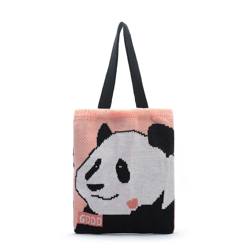 YoReAi Lovely Women New Shoulder Bags Fashion New Cartoon Animal Panda Cat Bear Storage Shopping Bag Casual Tote Female Handbag