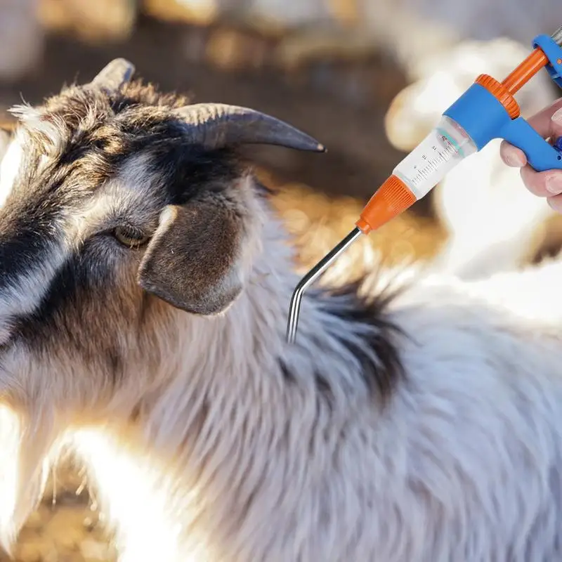 20ml Automatic Veterinary Continuous Syringe Animal Injection Adjustable Vaccine For Livestock Pig Cattle Sheep Chicken