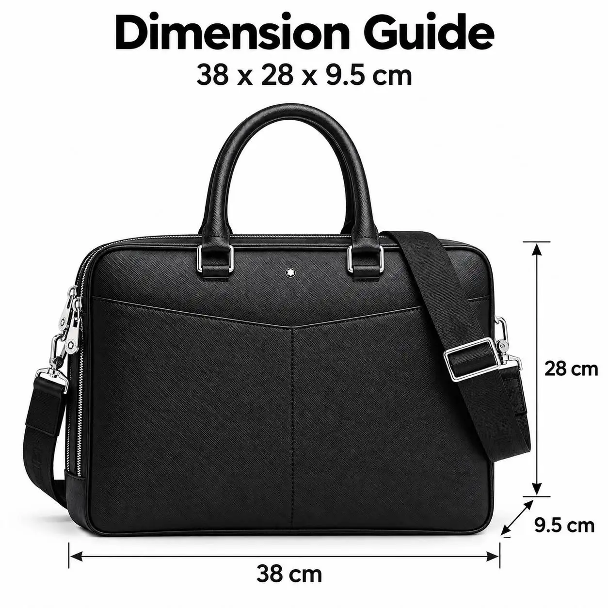 Classic Men Business Briefcase Office Work Laptop Bag Luxury Leather Top-Handle Bags High Quality Casual Crossbody Messenger Bag