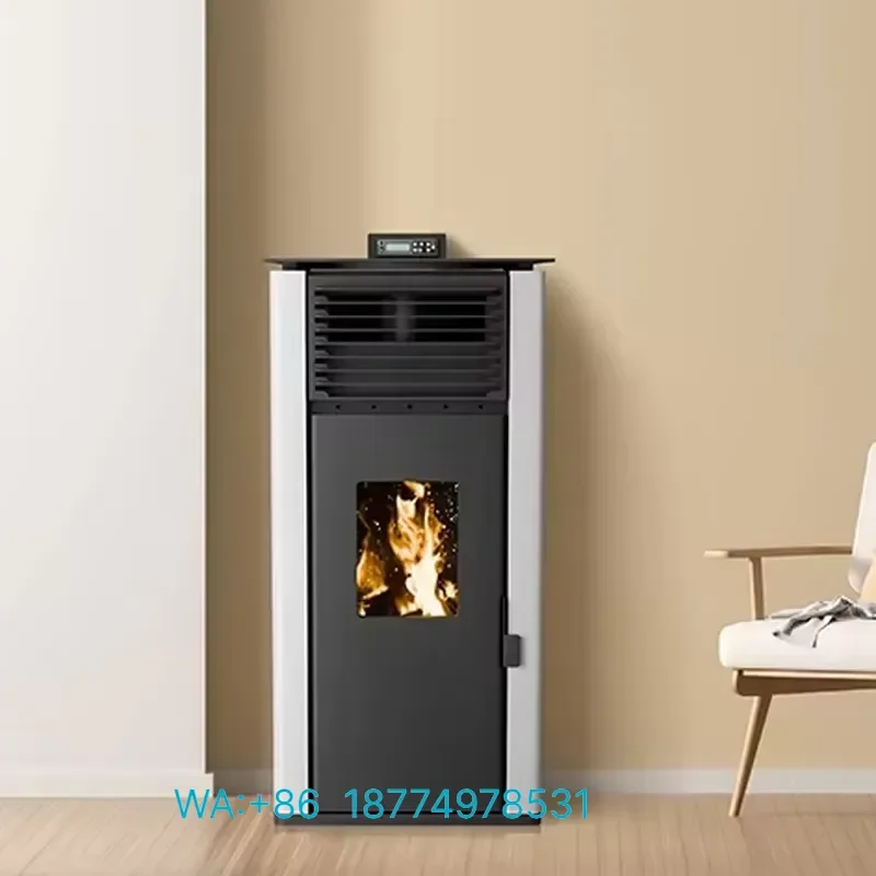 European Modern Freestanding Cast Iron Pellet Stove Indoor Smokeless Fireplace Hot Sale Home Accessories