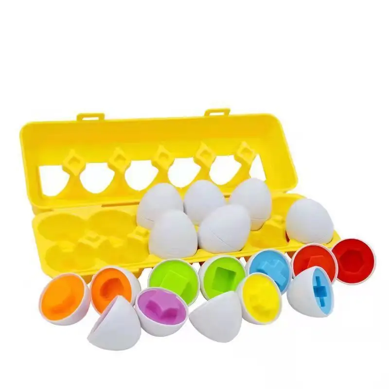 Matching Egg Twisted Recognition Color Shape Children Early Education Assembled Toy Box Smart Matching Egg Montessori Toys