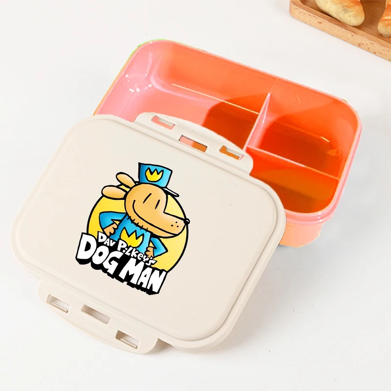 

Dog Man Lunch Box Cartoon Anime Pattern Lunch Case Student Office Workers Large Capacity Leak Proof Bento Boxes Picnic Bag Gifts