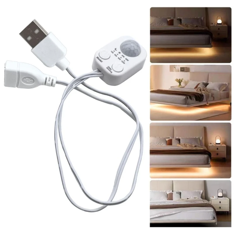 5V - 24VDC Motion Detection Switches Flexible Delay Lighting Control 4 Type Low Power Usage Simple to Operate for LED Light