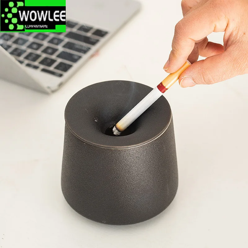 Portable Ceramic Ashtray Set, Cigarette Holder, Cigar Mold, Weed Tray, Storage Cup, Desk