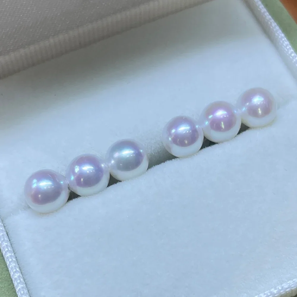 

Красивые серьги-балансиры с натуральным жемчугом Акойя AAA6-7 мм, серебряные серьги 925 пробы.