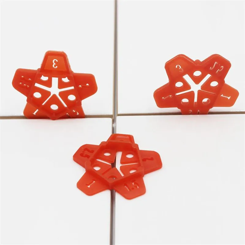 50pcs Reusable Ceramic Tile Leveling System Locator Leveler Level Wedges Tile Spacers for Flooring Wall Tiling ConstructionTool