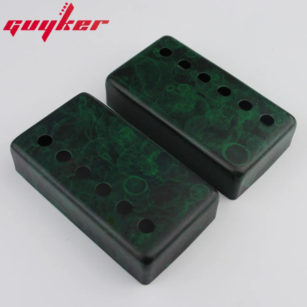 1 Set Humbucker Guitar Pickup Covers Cupronickel Material Blackish Green for LP Guitar Parts 50 52MM