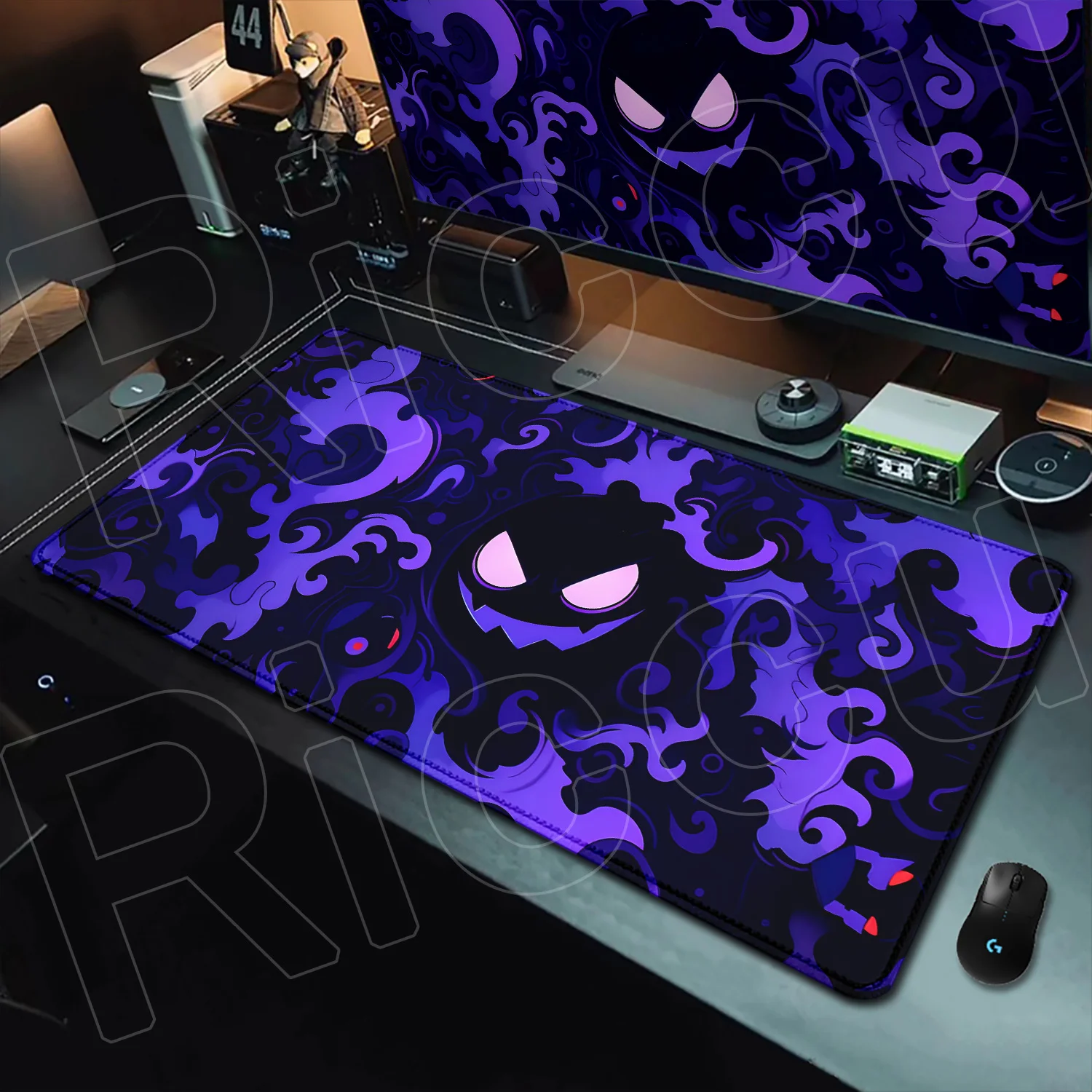 Podkładka pod mysz Kawaii Anime P-pokemon 80x40cm, dywanik pod klawiaturę do gier, urocza G-gengar, powiększona podkładka na biurko, antypoślizgowa podkładka pod mysz do laptopa, do biura. — zdjęcie produktu 2