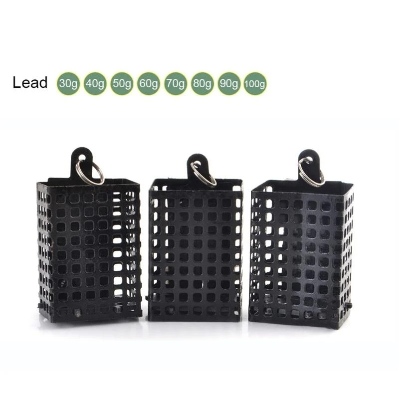 

652F Fishing Carp Baits Iron Cage Feeders Basket Trap Lure Holder Replacement Fishing Tackle Cage Fishing Coarses Accessorys