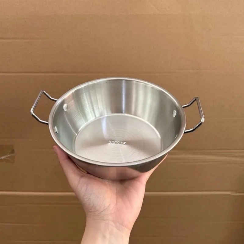 Thickened stainless steel instant noodle bowl, rice wine bowl, cooking bowl, eating powder bowl, household snacks