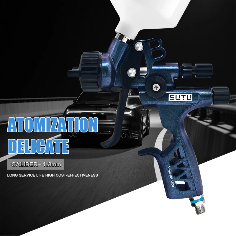 SUTU 5800B Spray Guns RP Automotive Finishes High Fogging Paints Sheet Metal Spray Guns Industrial Furniture Leather Spray Gun